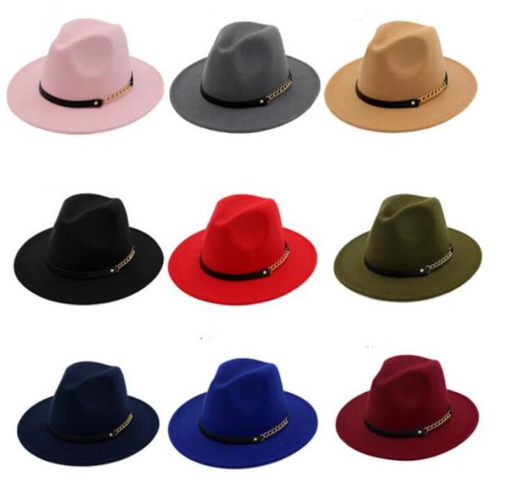 Fashion TOP hats for men & women Elegant fashion Solid felt Fedora Hat Band Wide Flat Brim Jazz Hats Stylish Trilby Panama Caps, As pic
Fashion TOP hats for men & women Elegant fashion Solid felt Fedora Hat Band Wide Flat Brim Jazz Hats Stylish Trilby Panama Caps, As pic