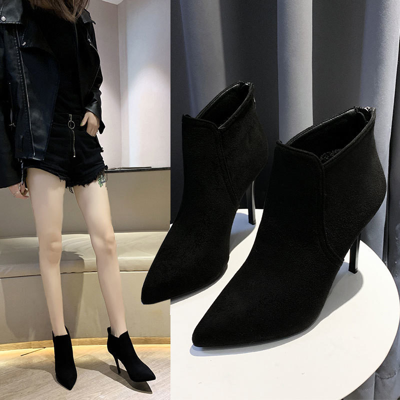 Fashion 2021 New 8/10cm High Heels Pointed Toe Tornozelo Boat Black Camuroy Boots Leather Leathers Zip Bombs RNTX, Three inches heel
Fashion 2021 New 8/10cm High Heels Pointed Toe Tornozelo Boat Black Camuroy Boots Leather Leathers Zip Bombs RNTX, Three inches heel