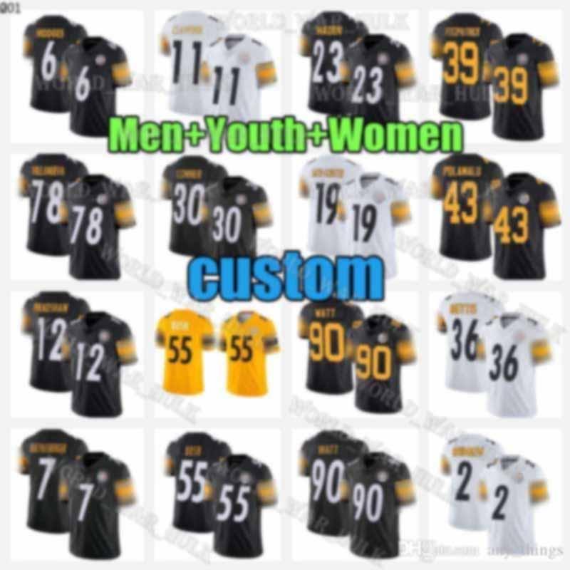 90 T.J. Watt 19 JuJu Smith-Schuster 30 James Conner 39 Minkah Fitzpatrick Custom Pittsburgh Steelers Jerseys 7 Ben Roethlisberger, Black;red
90 T.J. Watt 19 JuJu Smith-Schuster 30 James Conner 39 Minkah Fitzpatrick Custom Pittsburgh Steelers Jerseys 7 Ben Roethlisberger, Black;red
