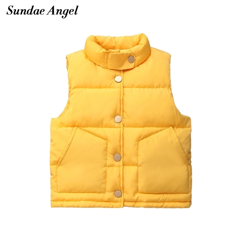 Sundae Angel Children's Vest For Girls Stand Collar Solid Sleeveless Jacket Boys Vests Winter Waistcoat Kids Gilet Fille Coats 201106
Sundae Angel Children's Vest For Girls Stand Collar Solid Sleeveless Jacket Boys Vests Winter Waistcoat Kids Gilet Fille Coats 201106