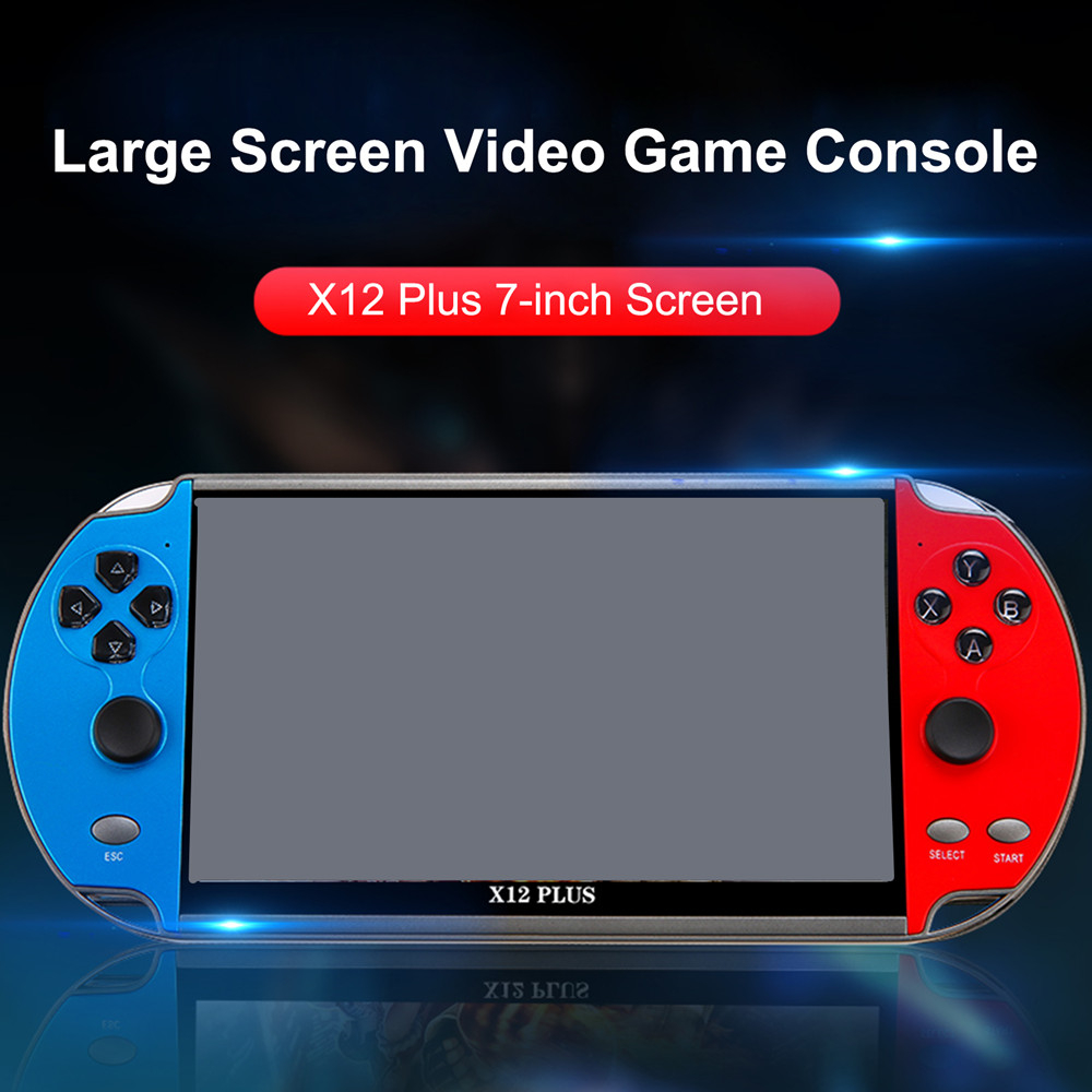 X12 PLUS Video Game 7inch LCD Double Rocker Portable Handheld Retro Game Console Video MP5 Player TF Card for GBA/NES 10000 Games
X12 PLUS Video Game 7inch LCD Double Rocker Portable Handheld Retro Game Console Video MP5 Player TF Card for GBA/NES 10000 Games