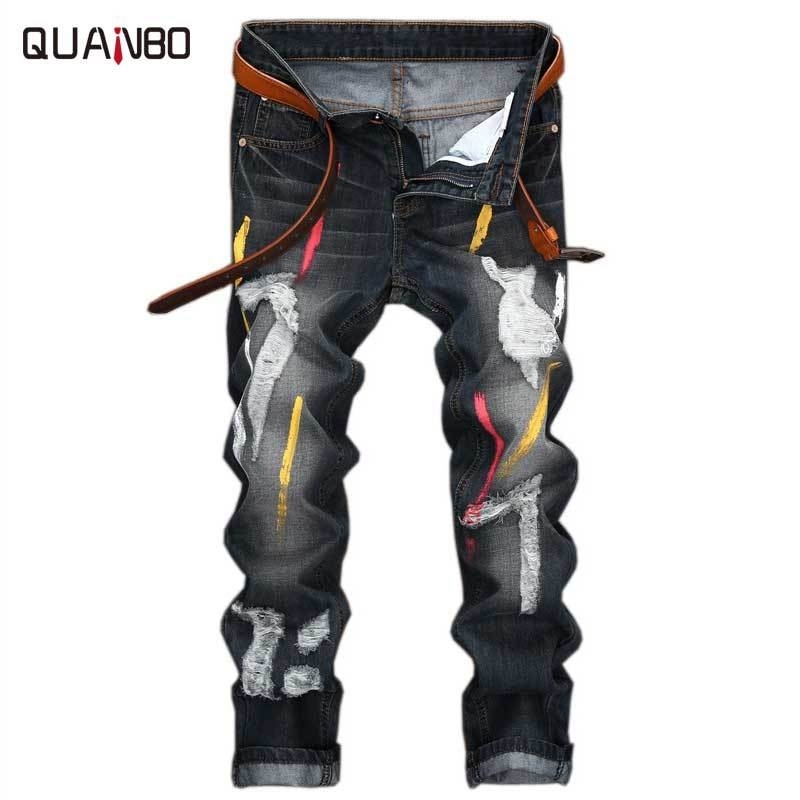 Design Fashion Biker Runway Hiphop Slim Hole Offset printing Distressed Men ripped Jeans 201111, Beige
Design Fashion Biker Runway Hiphop Slim Hole Offset printing Distressed Men ripped Jeans 201111, Beige