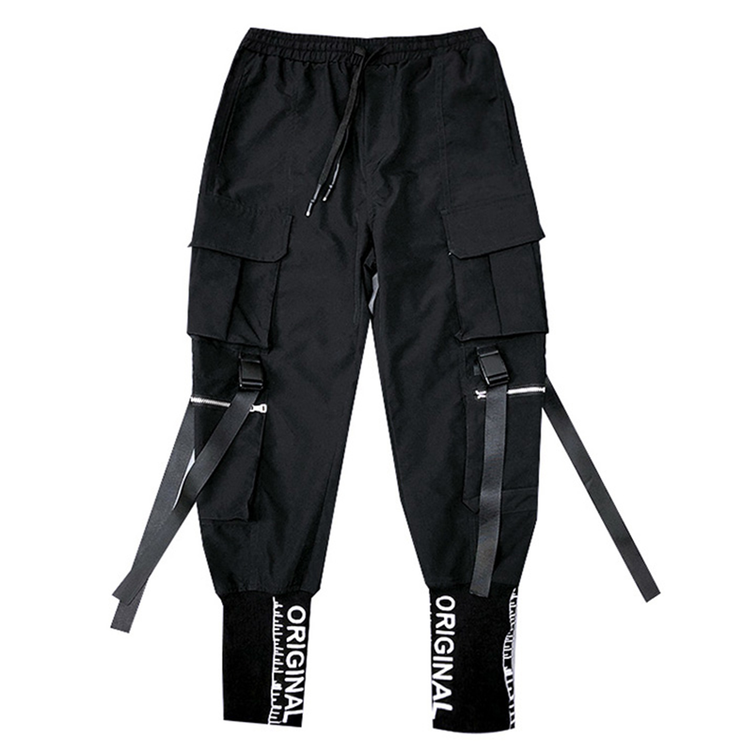 11 BYBB'S DARK Hip Hop Slim Men Joggers Encrypted Embroidered Rib Ribbons Camouflage Casual Streetwear Men Joggers Trousers 201126wtt