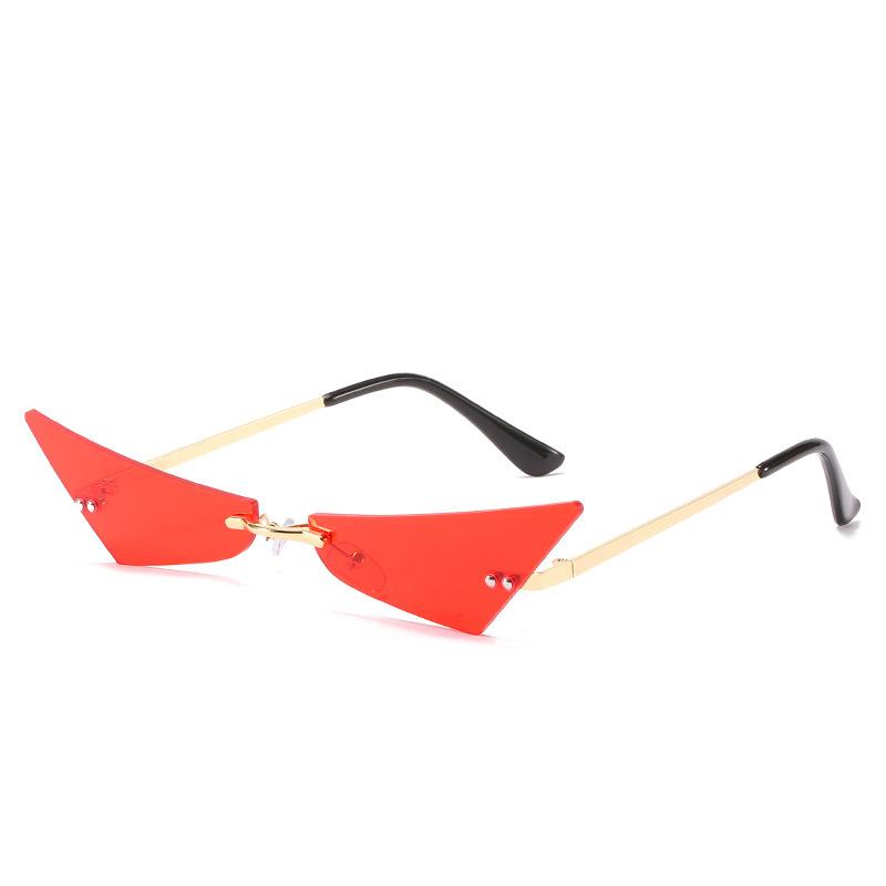 Sunglasses Fashion Irregular Rimless Cat Eye Women Pink Red Green Eyewear Female Personality Sun Glasses Men Small Retro
Sunglasses Fashion Irregular Rimless Cat Eye Women Pink Red Green Eyewear Female Personality Sun Glasses Men Small Retro