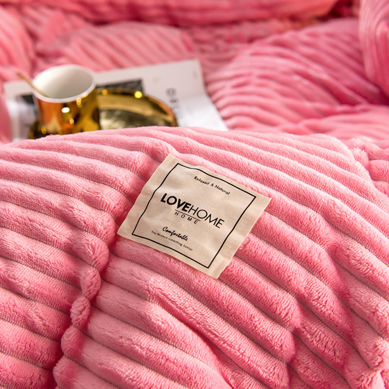 Thick Warm Velvet Duvet Cover Double-sided Skin-friendly Throw Blanket Quilt Cover Winter Soft Comforter Cover LJ201128