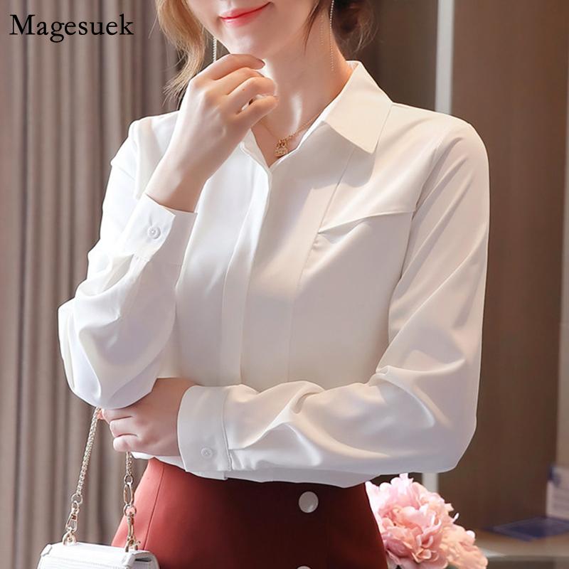 Autumn Fashion Long Sleeve White Shirt Women Long Sleeve Cardigan Chiffon Blouse Women 2021 Office Lady Slim Dames Blouse 10669
Autumn Fashion Long Sleeve White Shirt Women Long Sleeve Cardigan Chiffon Blouse Women 2021 Office Lady Slim Dames Blouse 10669