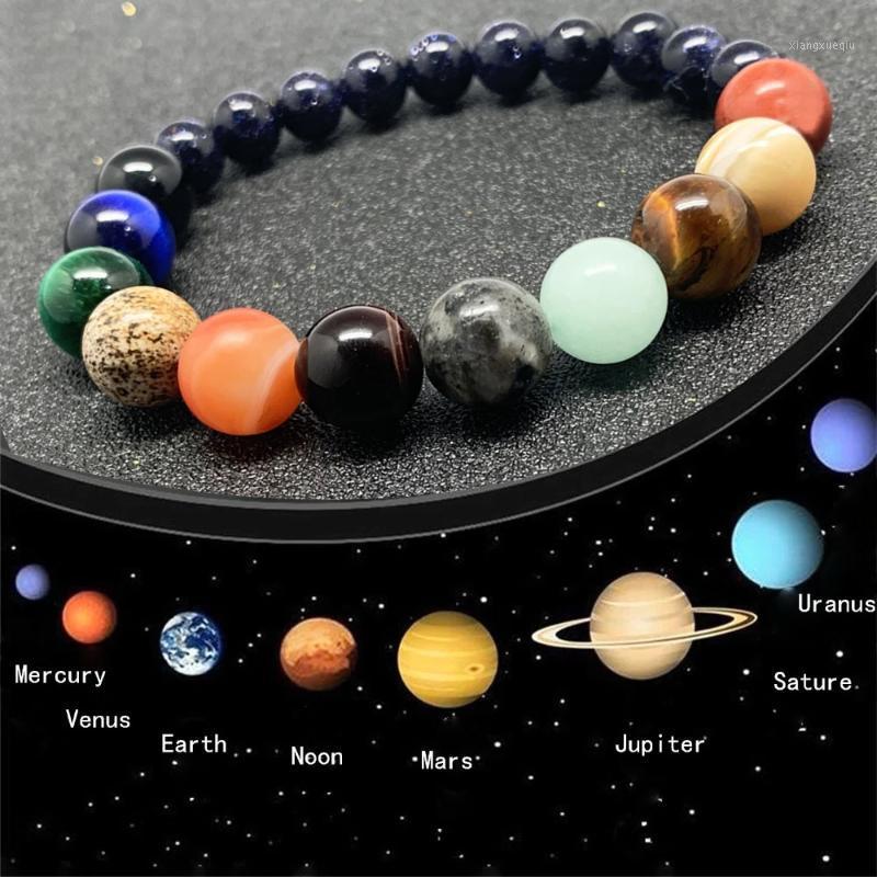 Momiji Eight Planets Natural Stone Bracelet Milky Way Bright Starry Sky Jewelry Romantic Fashion Women Couple Beaded, Strands, Black
Momiji Eight Planets Natural Stone Bracelet Milky Way Bright Starry Sky Jewelry Romantic Fashion Women Couple Beaded, Strands, Black