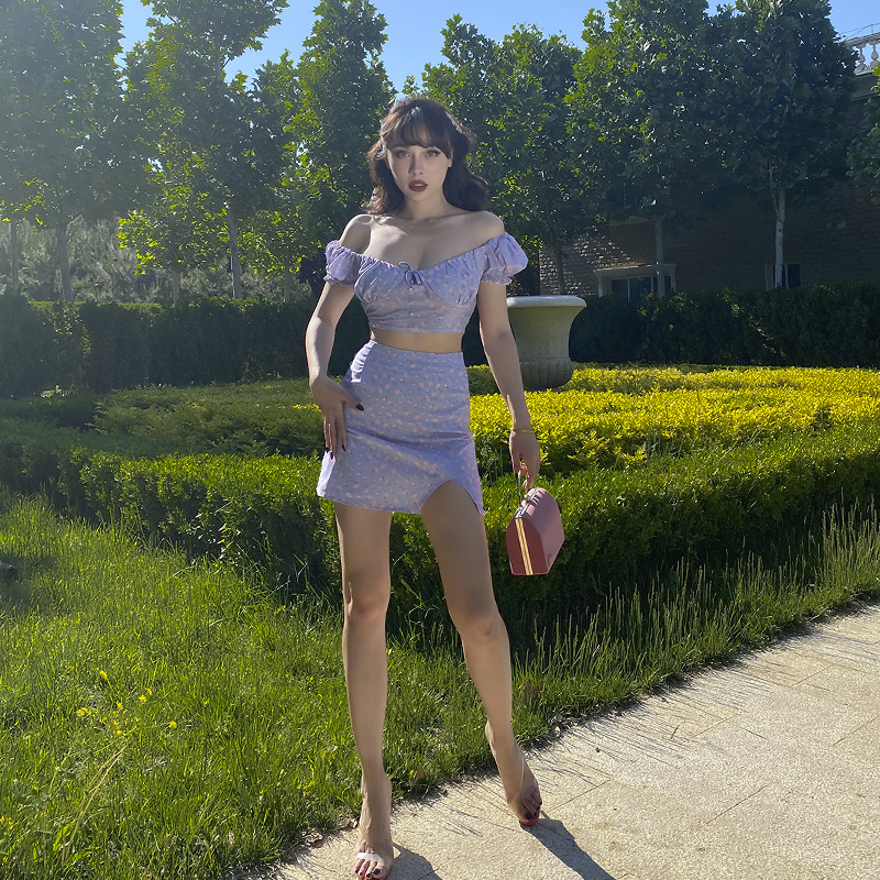 2021 New Candy From Vintage Purple Light Little Miss Flower Blow Short Film Sleeve Top Mini Exit Suit 2 Women's Wears R5KH, Lavender
2021 New Candy From Vintage Purple Light Little Miss Flower Blow Short Film Sleeve Top Mini Exit Suit 2 Women's Wears R5KH, Lavender