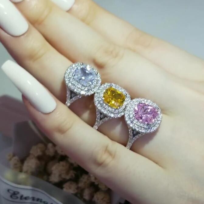 Sterg Sier Oval Cut Multi Color Topaz CZ Eternity Ring