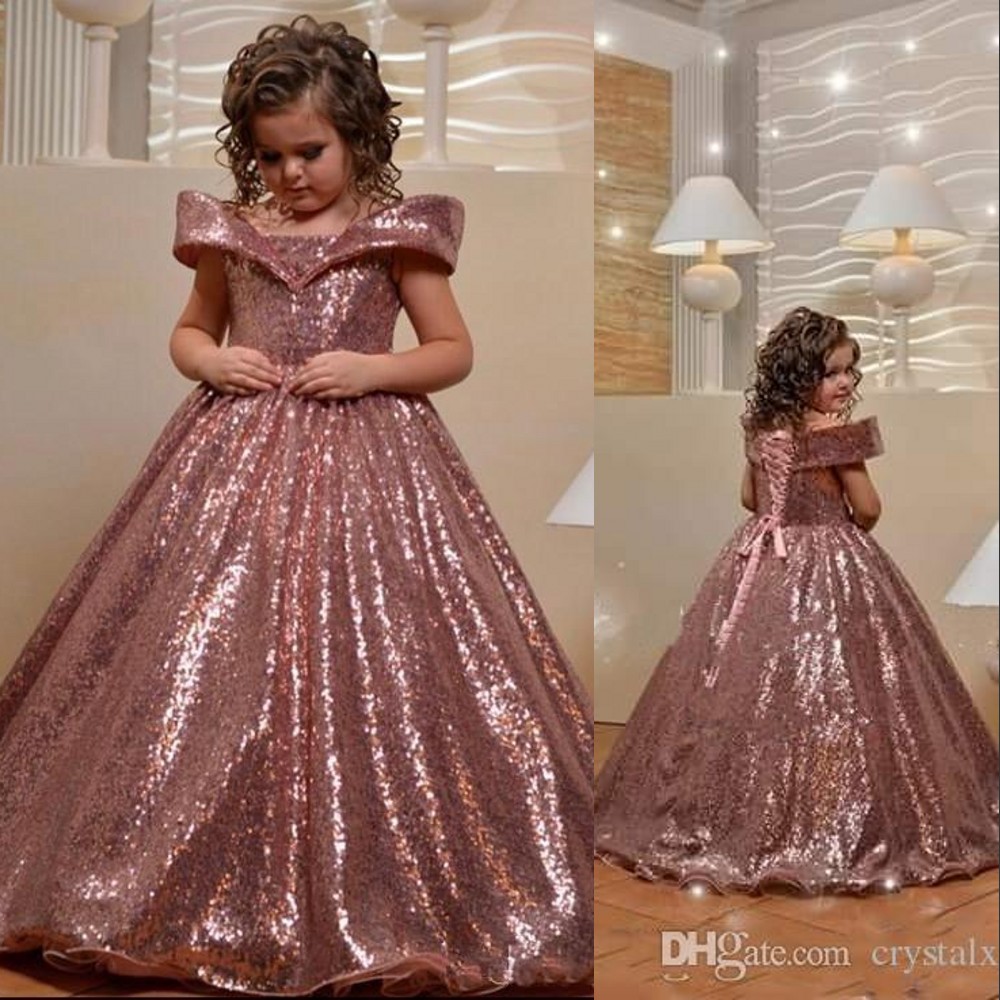 New Rose Pink Flower Girls Dresses Off the Shoulder Sequined Lace Flower Girl Dresses Teens Kids Wear Birthday Sequins Party Communion Dress, Silver
New Rose Pink Flower Girls Dresses Off the Shoulder Sequined Lace Flower Girl Dresses Teens Kids Wear Birthday Sequins Party Communion Dress, Silver