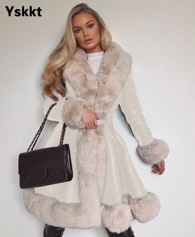 Winter Jacket Women Fur Coat Elegant Warm Long Sleeve Parka 2020 Streetwear Casual Female Oversized Faux Fur Jacket Outwear LJ201127