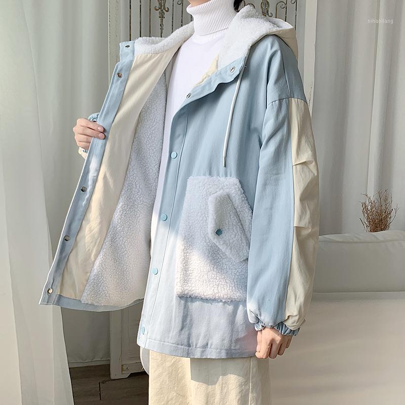 2020 winter men trench coat youth casual jacket thicken coat mens Lambs hair Men's fashion winter Jackets1, Blue
2020 winter men trench coat youth casual jacket thicken coat mens Lambs hair Men's fashion winter Jackets1, Blue