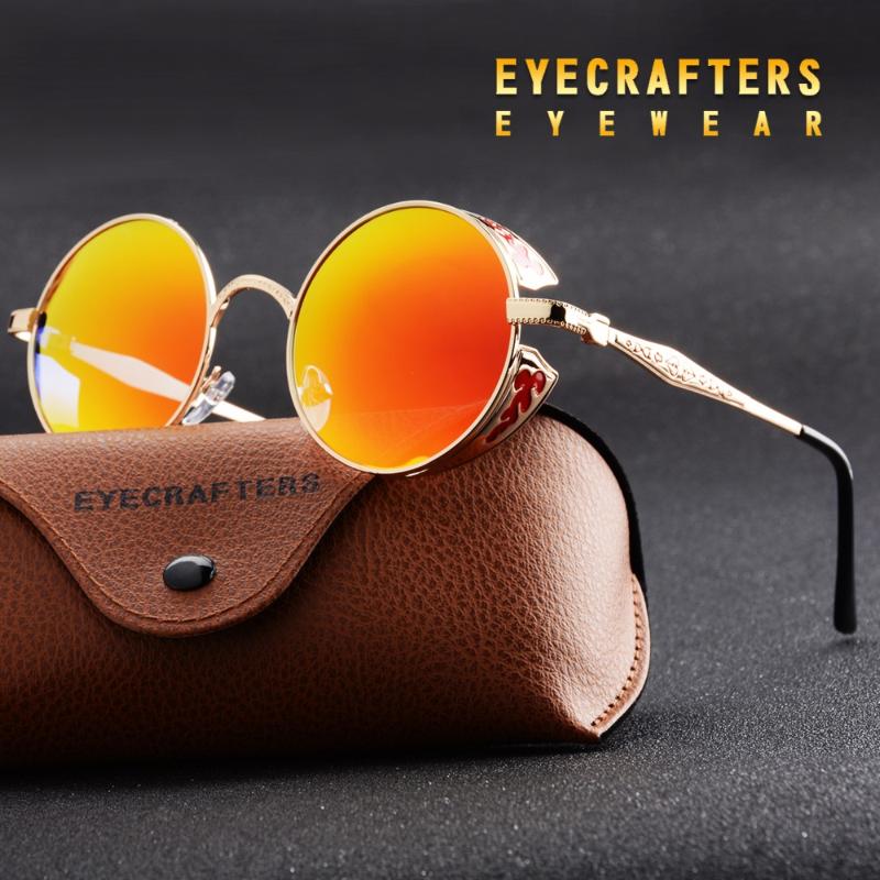 2021 Polarized Gothic Steampunk Sunglasses Coating Mirrored Round Circle Sun glasses Retro Vintage Gafas Masculino Red
2021 Polarized Gothic Steampunk Sunglasses Coating Mirrored Round Circle Sun glasses Retro Vintage Gafas Masculino Red