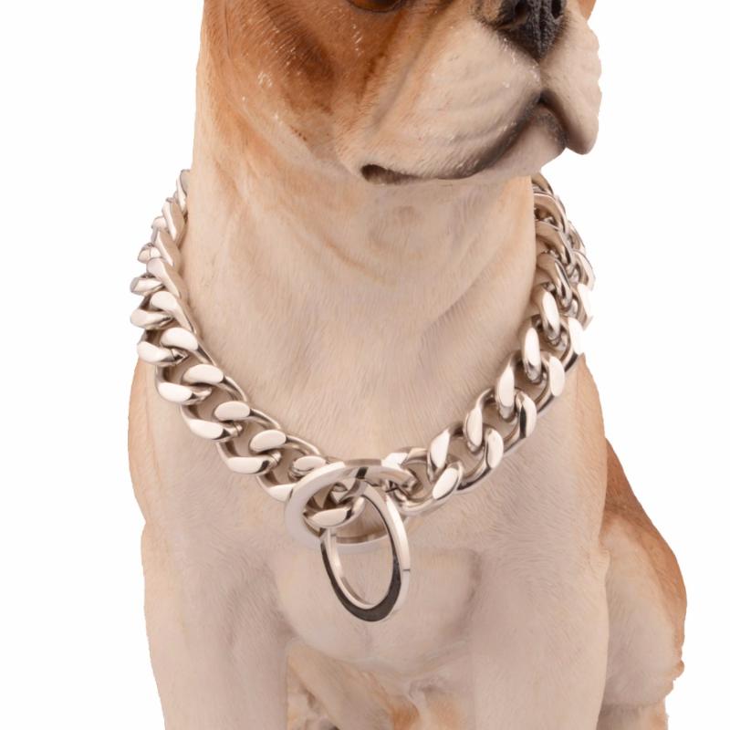 14mm Strong Silver Color Stainless Steel Slip Dog Collar Metal Dogs Training Choke Chain Collars for Large Dogs
14mm Strong Silver Color Stainless Steel Slip Dog Collar Metal Dogs Training Choke Chain Collars for Large Dogs