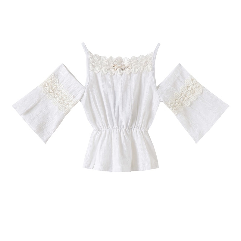 Ins Explosion New Girls Suit European Rose Sling Lace Jeans 2 Pieces Of A Replacement Kids Girl Clothes Children Clothing Set LJ200917