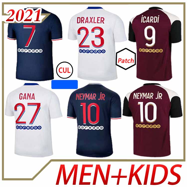 MBAPPE ICARDI soccer jersey 20 21 Maillots de football shirts 2020 2021 KEAN VERRATTI men + kids kit uniforms enfants, Away patch 2
MBAPPE ICARDI soccer jersey 20 21 Maillots de football shirts 2020 2021 KEAN VERRATTI men + kids kit uniforms enfants, Away patch 2
