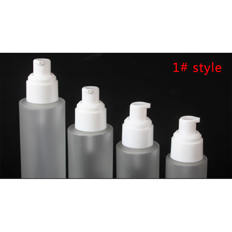 20ml 30ml 40ml 60ml 80ml 100ml 120ml Frosted Glass Cosmetic Bottle Lotion Pump Bottle Refillable Liquid Perfume Spray Bottles