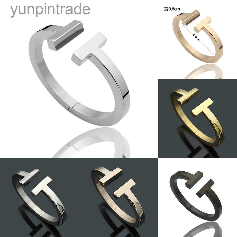 Luxury fashion Women Bangle Stainless open cuffs thick wide band double T bangles bracelet Mens Jewlery silver rose gold black Pulsera mujer
Luxury fashion Women Bangle Stainless open cuffs thick wide band double T bangles bracelet Mens Jewlery silver rose gold black Pulsera mujer