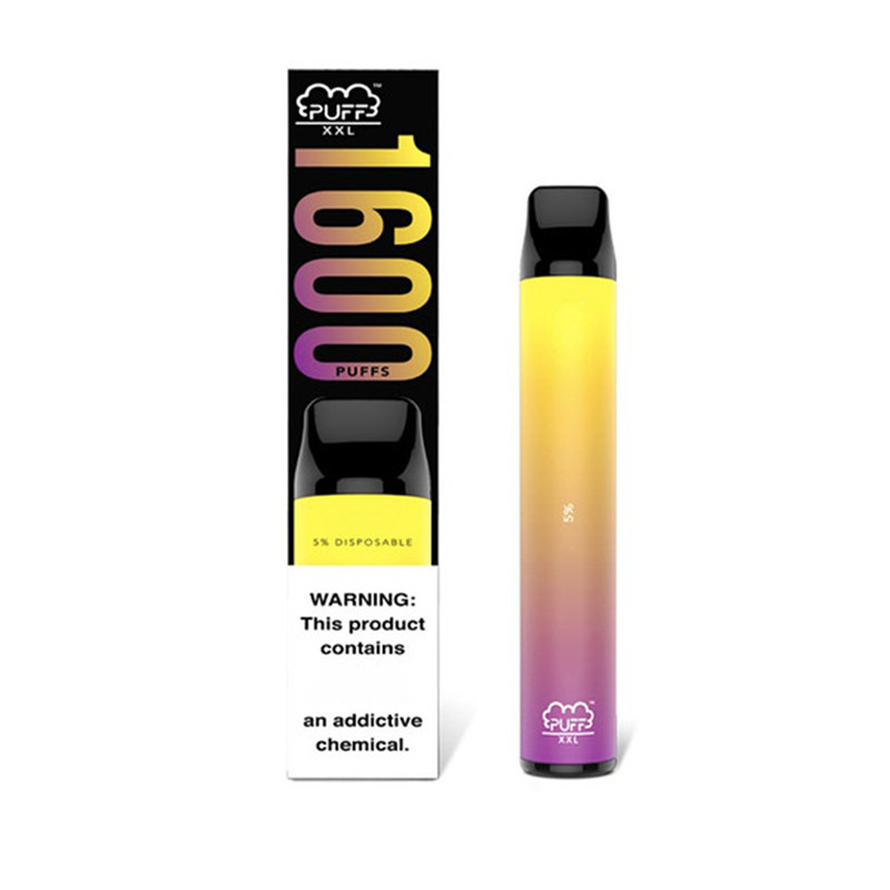 PUFF XXL 1600 Puffs Hits Disposable Device Vape Pen Pre-filled Vapors e Cigs Cigarettes Portable System Starter Kit Vaporizers Bar
PUFF XXL 1600 Puffs Hits Disposable Device Vape Pen Pre-filled Vapors e Cigs Cigarettes Portable System Starter Kit Vaporizers Bar