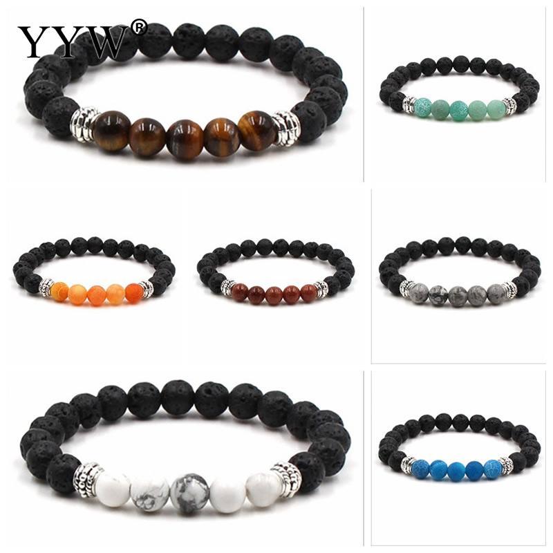 Charm Bracelets Classic Mineral Beads & Bangles Natural Round Lapis Lava Stone Combination Bracelet Men Jewelry Bijoux Women
Charm Bracelets Classic Mineral Beads & Bangles Natural Round Lapis Lava Stone Combination Bracelet Men Jewelry Bijoux Women