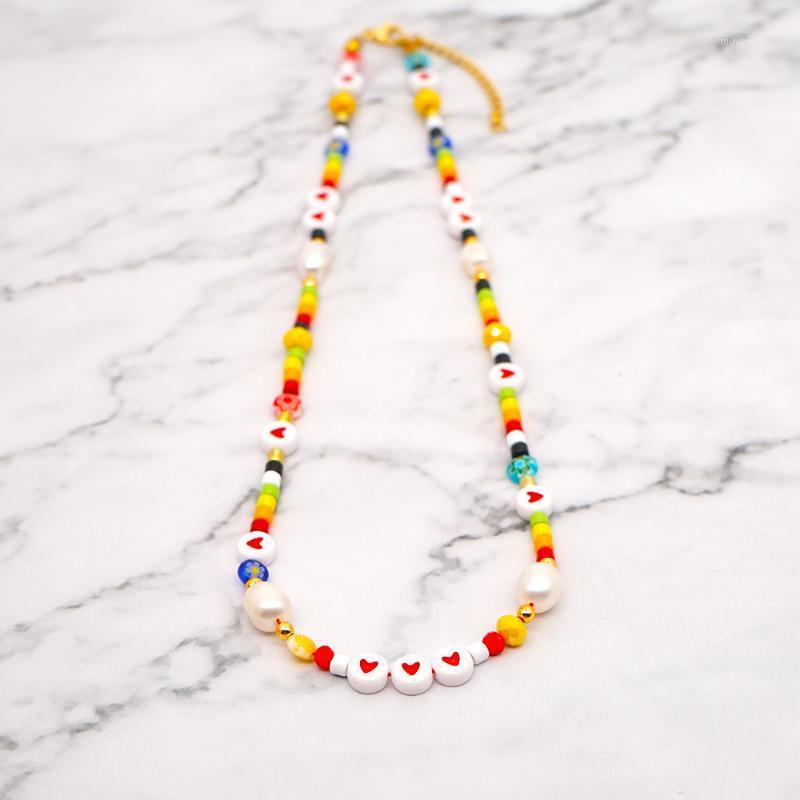 Boho Natural Pearls Necklace For Women Multicolor Choker Boho Jewelry Heart Necklaces Collares Gift Bijoux Femme1
Boho Natural Pearls Necklace For Women Multicolor Choker Boho Jewelry Heart Necklaces Collares Gift Bijoux Femme1