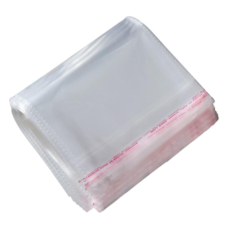 Durable 100PC Self-adhesive Clear Cellophane Bag Self Sealing Small Plastic Bags for Candy Packing Cookie Packaging Bag Pouch