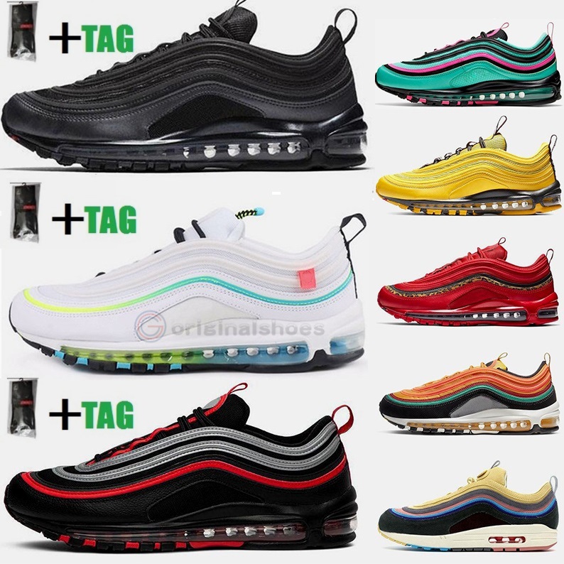 2021 Plus Size us 13 Vapourmax 97 Running Shoes Black Bullet USA Neon Triple White Mens Trainers Women Sports Sneakers Eur 47, 27
2021 Plus Size us 13 Vapourmax 97 Running Shoes Black Bullet USA Neon Triple White Mens Trainers Women Sports Sneakers Eur 47, 27