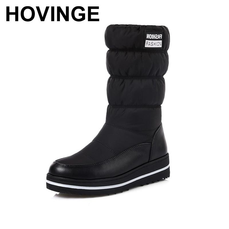 HOVINGE now boots women high quality platform mid calf boots waterproof fashion winter for lady shoes, Black
HOVINGE now boots women high quality platform mid calf boots waterproof fashion winter for lady shoes, Black