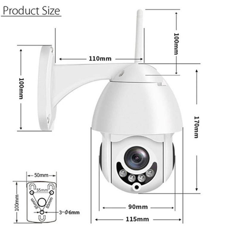 1080P Wifi PTZ Security Camera Outdoor Speed Dome Camera IP66 Waterproof Wireless Home Safe IP Surveillance Device
1080P Wifi PTZ Security Camera Outdoor Speed Dome Camera IP66 Waterproof Wireless Home Safe IP Surveillance Device