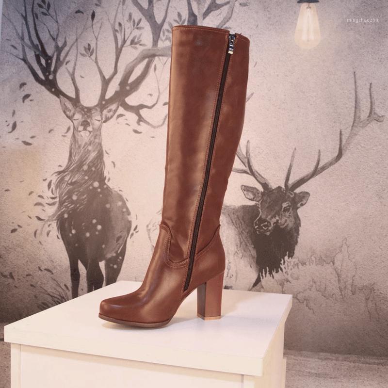 Plus Size 34-43 Knee High Boots Women 2020 New Design Shoes For Women Fashion Zip Brown High Heel Botas Woman Footwear1
Plus Size 34-43 Knee High Boots Women 2020 New Design Shoes For Women Fashion Zip Brown High Heel Botas Woman Footwear1