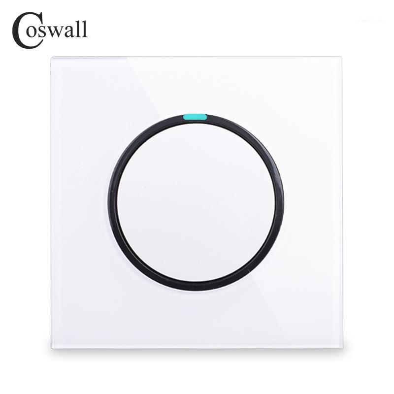 Coswall Crystal Glass Panel 1 Gang 2 Way Random Click On / Off Pass Through Wall Light Switch Switched With LED Indicator White1
Coswall Crystal Glass Panel 1 Gang 2 Way Random Click On / Off Pass Through Wall Light Switch Switched With LED Indicator White1