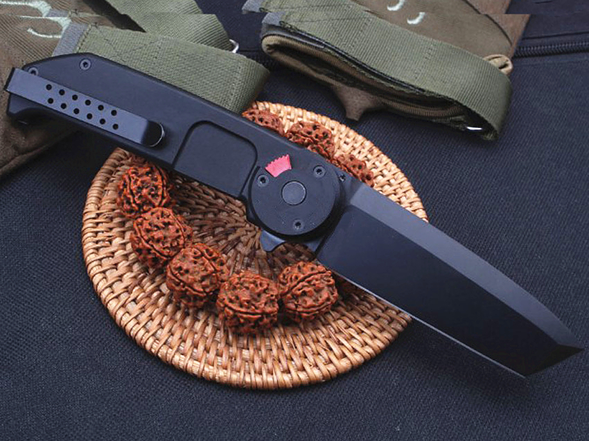 Top Quality BF2RCT Flipper folding knife N690 Black Tanto Blade CNC 6061-T6 Handle Ball Bearing Survival Tactical EDC tool Rescue knives
Top Quality BF2RCT Flipper folding knife N690 Black Tanto Blade CNC 6061-T6 Handle Ball Bearing Survival Tactical EDC tool Rescue knives