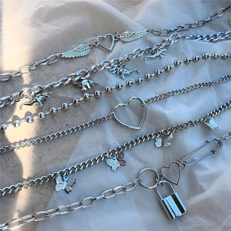 Chokers Kpop Stainless Steel Harajuku Heart Wing Choker Necklaces For Women Collar Goth Statement Chain Necklace Aesthetic Jewellery
Chokers Kpop Stainless Steel Harajuku Heart Wing Choker Necklaces For Women Collar Goth Statement Chain Necklace Aesthetic Jewellery