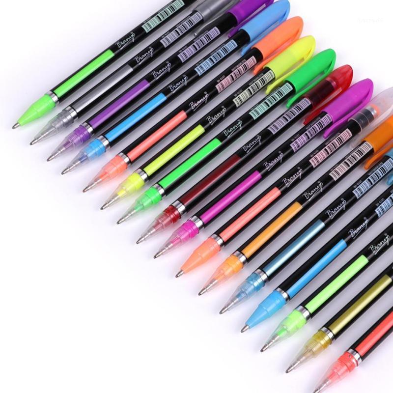 

2 Pcs/Set Gel Pens Pastel Glitter Colored Gel Pen Drawing Writing Marker Pens Pen Writing, Painting, etc School Office1