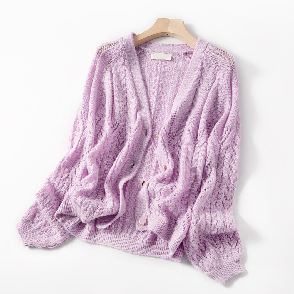 Mohair Wool Cardigan Sweater Low-cut for Luxury Designer Woman Vintage Clothes 7dta, White
Mohair Wool Cardigan Sweater Low-cut for Luxury Designer Woman Vintage Clothes 7dta, White