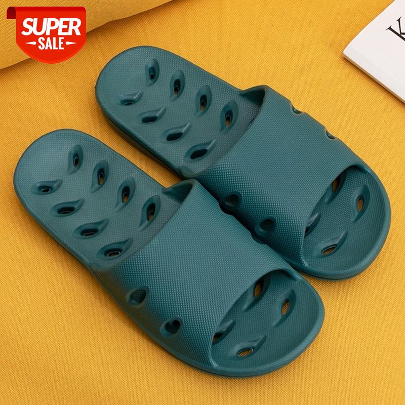Bathroom Slippers 2021 EVA Non-Slip Summer Slippers Household Hollow Shower Soft Casual Beach Indoor Female Shoes #8A7B, Deep green
Bathroom Slippers 2021 EVA Non-Slip Summer Slippers Household Hollow Shower Soft Casual Beach Indoor Female Shoes #8A7B, Deep green