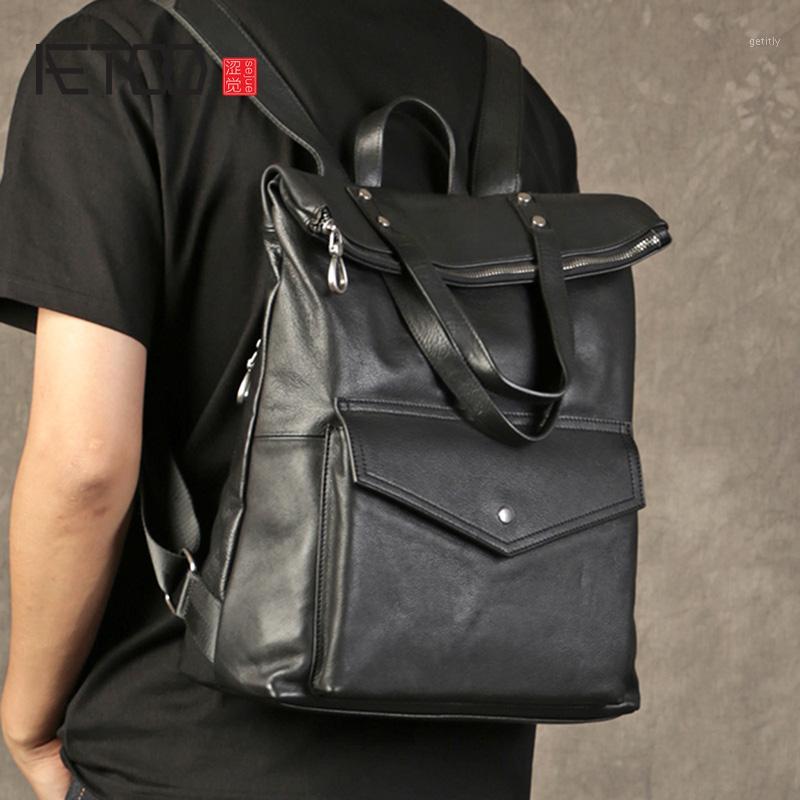 AETOO Men's Leather Backpack Casual Business Travel Bag Large Capacity Backpack Fashion Trend Full Leather School Bag1
AETOO Men's Leather Backpack Casual Business Travel Bag Large Capacity Backpack Fashion Trend Full Leather School Bag1