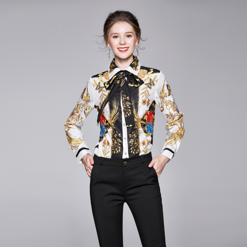 2021 Merchall High Quality New Newest Fashion Spring Runway Designer Blouse Women's Bow Collar Printed Casual Tops Shirts T1j9, Design and color
2021 Merchall High Quality New Newest Fashion Spring Runway Designer Blouse Women's Bow Collar Printed Casual Tops Shirts T1j9, Design and color