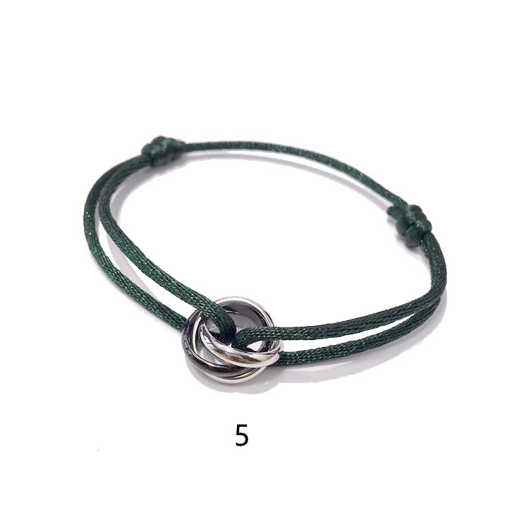 Gold Bracelet Bracelets ins fashion accessories fashion bracelet women jewelry exquisite titanium steel three ring colored hand rope, Black
Gold Bracelet Bracelets ins fashion accessories fashion bracelet women jewelry exquisite titanium steel three ring colored hand rope, Black