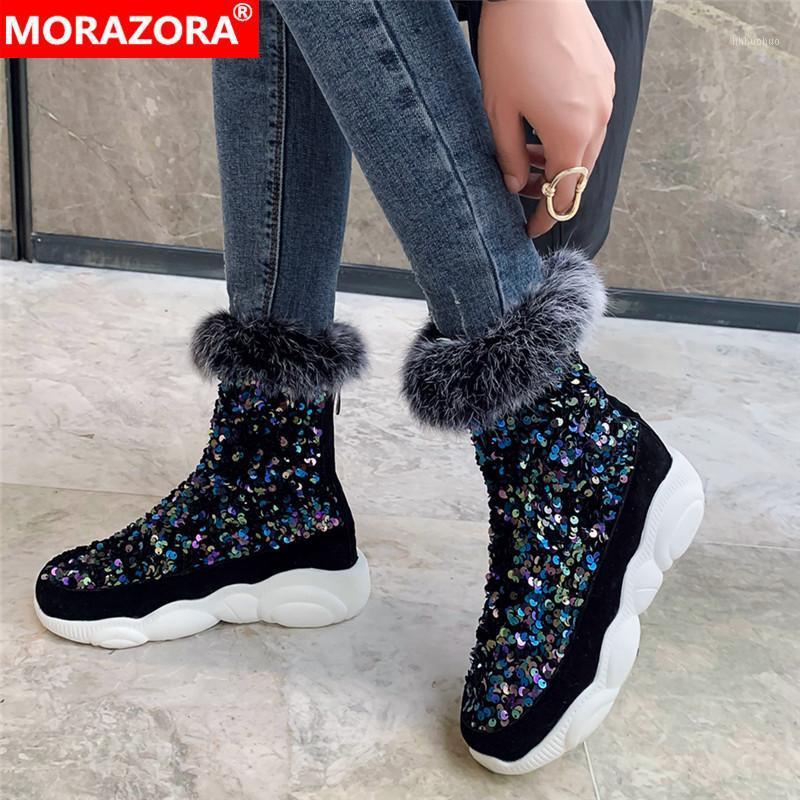 MORAZORA 2020 Large size 33-46 winter keep warm snow boots 3 colors square toe women shoes comfortable flat heel ankle boots1, Black
MORAZORA 2020 Large size 33-46 winter keep warm snow boots 3 colors square toe women shoes comfortable flat heel ankle boots1, Black