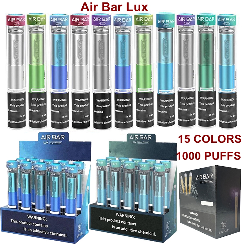 Popular Airbar Lux 1000puffs Disposable Vape Pen Starter Kit 2.7ml Cartridge Disposable Vape Pen Device Pods Empty Carts Hot Selling
Popular Airbar Lux 1000puffs Disposable Vape Pen Starter Kit 2.7ml Cartridge Disposable Vape Pen Device Pods Empty Carts Hot Selling
