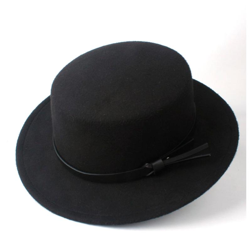 Wide Brim Hats Women Men Wool Flat Top Hat Outdoor Homburg Travel Casual Wild Boaters Size 56-58CM, Black
Wide Brim Hats Women Men Wool Flat Top Hat Outdoor Homburg Travel Casual Wild Boaters Size 56-58CM, Black