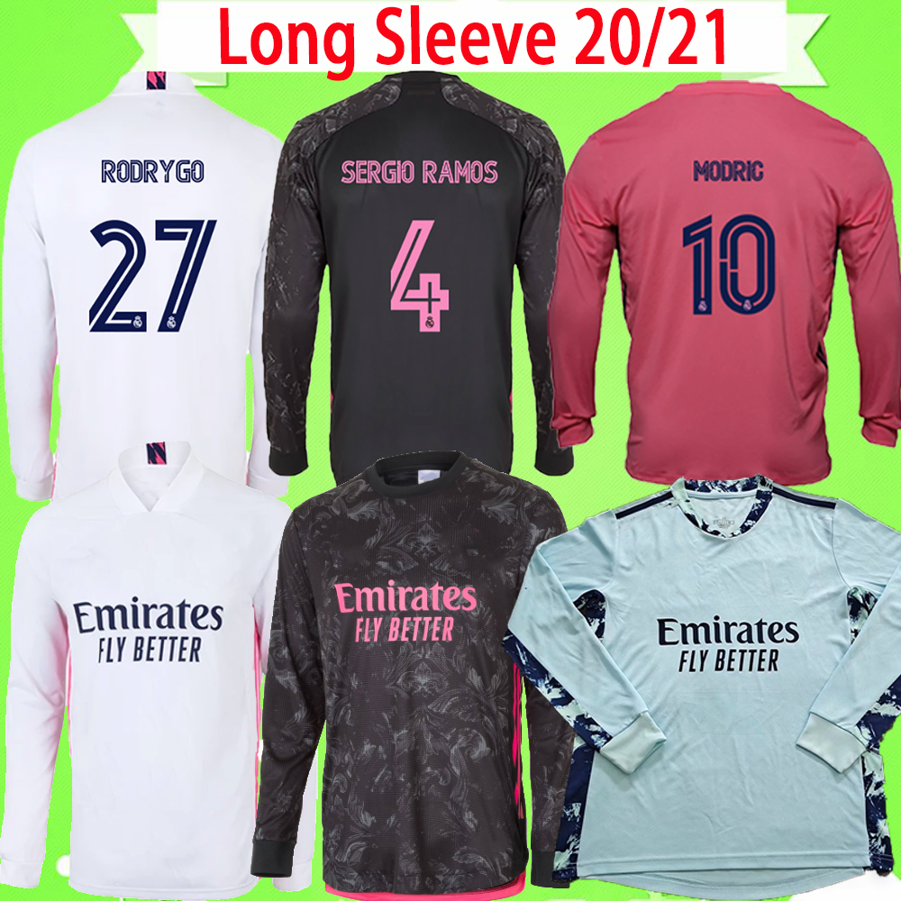 Long Sleeve 2020 2021 soccer jerseys real Madrid 3rd HAZARD JOVIC MILITAO camiseta de fútbol 20 21 goalkeeper football shirt home away blue, Long sleeve 20/21
Long Sleeve 2020 2021 soccer jerseys real Madrid 3rd HAZARD JOVIC MILITAO camiseta de fútbol 20 21 goalkeeper football shirt home away blue, Long sleeve 20/21