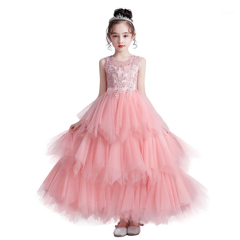 2020 new banquet girl elegant noble wedding flower girl dress princess party pageant dress formal lace tulle puffy princess dres1, Pink
2020 new banquet girl elegant noble wedding flower girl dress princess party pageant dress formal lace tulle puffy princess dres1, Pink