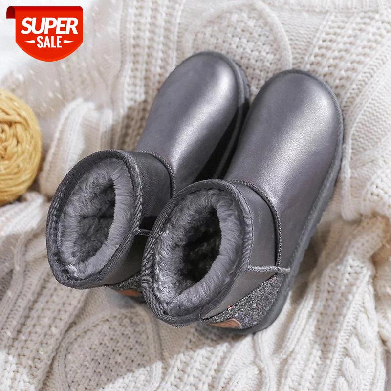Lucyever Winter Thick Long Plush Snow Boots Women Fashion Sequins Pu Leather Ankle Boots Woman Comfortable Low Heel Botas Mujer #z271, Black
Lucyever Winter Thick Long Plush Snow Boots Women Fashion Sequins Pu Leather Ankle Boots Woman Comfortable Low Heel Botas Mujer #z271, Black