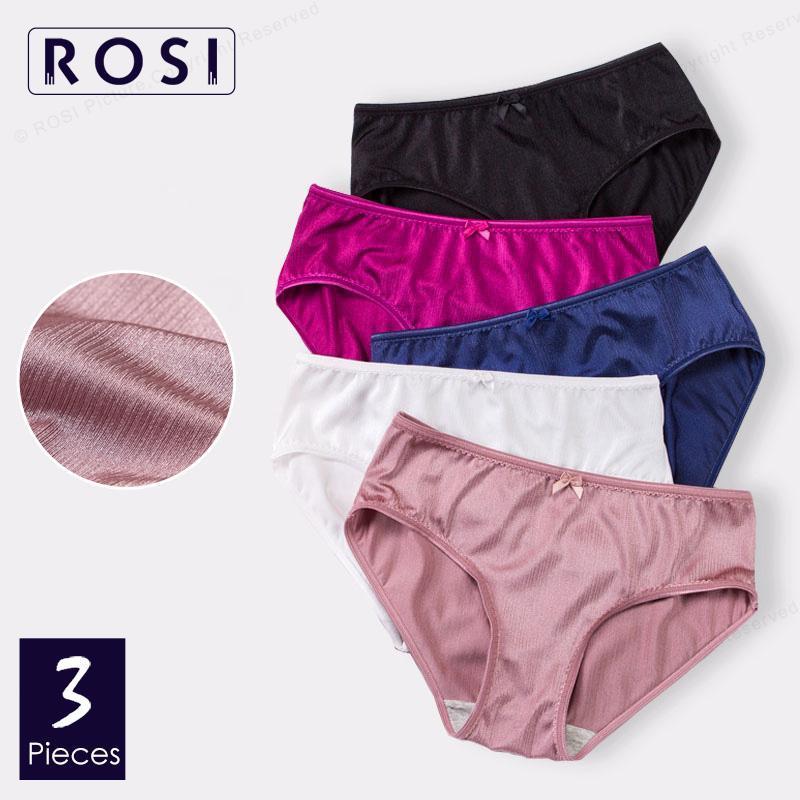 Bright Wiredrawing Silk Panties Bikini Women Underwear Female Cotton Crotch Breathable Ladies Briefs Underpants 3pcs/lot ROSI1, Random 3 colors
Bright Wiredrawing Silk Panties Bikini Women Underwear Female Cotton Crotch Breathable Ladies Briefs Underpants 3pcs/lot ROSI1, Random 3 colors