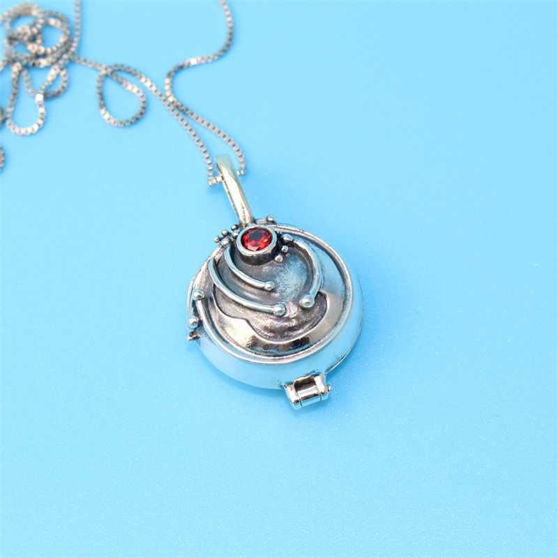925 Sterling Sliver The Diaries Elena Pendant Necklace Retro Jewelry Fashion Moive 220119