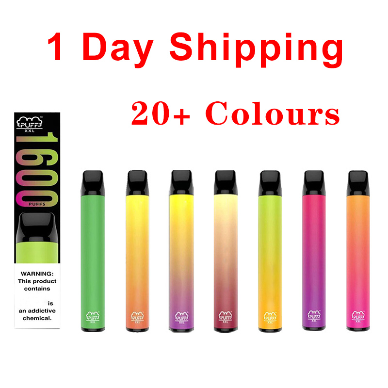 Puff XXL 1600 Puffs Disposable Device Pre-Filled Vape Pen 20+ Colors Electronic Cigarettes 1000 mAh Battery
Puff XXL 1600 Puffs Disposable Device Pre-Filled Vape Pen 20+ Colors Electronic Cigarettes 1000 mAh Battery