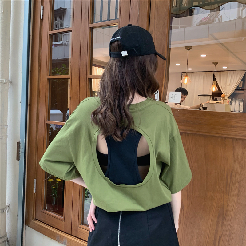 2021 New 2 colors summer harvest tops Korean style come back sexy short sleeve t-shirts of women's femme shirt (cx8010) BVMQ, White
2021 New 2 colors summer harvest tops Korean style come back sexy short sleeve t-shirts of women's femme shirt (cx8010) BVMQ, White