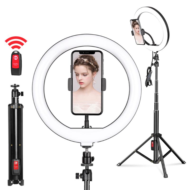 10inch Dimmable LED Selfie Ring Light with Tripod and Bluetooth for Camera Makeup Video Live Photographic Lighting Ring Lamp
10inch Dimmable LED Selfie Ring Light with Tripod and Bluetooth for Camera Makeup Video Live Photographic Lighting Ring Lamp